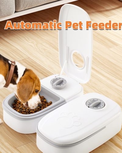 Automatic Pet Feeder Smart Food Dispenser For Cats Dogs Timer Stainless Steel Bowl Auto Dog Cat Pet Feeding Pets Supplies